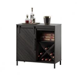 31.5 in. Fullerton Oak Accent Cabinet with Sliding Door and Wine Storage by Twin Star Home 27 31.5 in. Fullerton Oak Accent Cabinet with Sliding Door and Wine Storage by Twin Star Home -Twin Star Home Sales Store fullerton oak twin star home accent cabinets ac10738 po103 76 1000