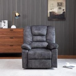 Gray Soft Microfiber Power Electric Lift Recliner with Storage for Elderly by KINWELL -Twin Star Home Sales Store gray kinwell recliners xq 547s00006 31 1000