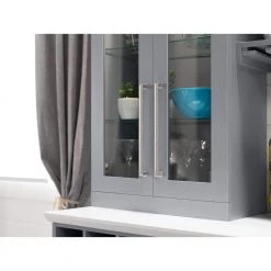 Home Bar 21 in. Gray Cabinet Set (9-Piece) by NewAge Products -Twin Star Home Sales Store gray newage products bar cabinets 61821 31 1000