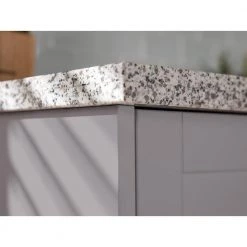 Home Bar Gray Cabinet Set with Granite Countertop and Glass Doors (5-Piece) by NewAge Products -Twin Star Home Sales Store gray newage products bar cabinets 85816 c3 1000