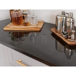 6-Piece Gray Home Bar Cabinet Set with Contemporary Brushed Brass Handles by NewAge Products -Twin Star Home Sales Store gray newage products bar cabinets 86402 44 1000