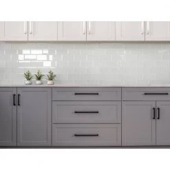 5-Piece Gray Home Bar Cabinet Set with Contemporary Matte Black Handles by NewAge Products -Twin Star Home Sales Store gray newage products bar cabinets 86415 1f 1000