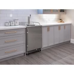 6-Piece Gray Home Bar Cabinet Set with Contemporary Matte Black Handles by NewAge Products -Twin Star Home Sales Store gray newage products bar cabinets 86421 66 1000