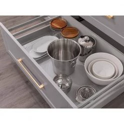 6-Piece Gray Home Bar Cabinet Set with Contemporary Matte Black Handles by NewAge Products -Twin Star Home Sales Store gray newage products bar cabinets 86421 c3 1000