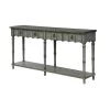 Mystique 72 in. Gray/Aged Copper Standard Rectangle Wood Console Table with 2-Drawers by COAST TO COAST