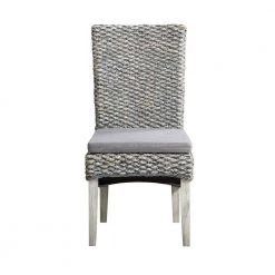 Heron Gray Set of 2 Seagrass Dining Chairs by COAST TO COAST -Twin Star Home Sales Store heron gray seagrass coast to coast dining chairs 51560 c3 1000