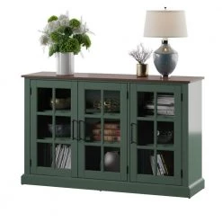 Kale Sideboard with Glass Doors by Twin Star Home -Twin Star Home Sales Store kale twin star home sideboards buffet tables ot90494 tpf01 d4 1000
