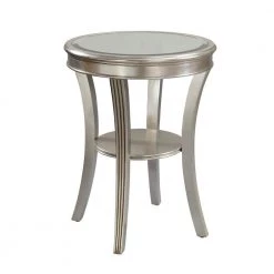 Kenney Silver Leaf Accent Table by COAST TO COAST