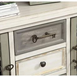 Keystone Multicolor 2-Door 4-Drawer Credenza by COAST TO COAST -Twin Star Home Sales Store keystone multi color coast to coast accent cabinets 22588 c3 1000