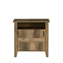 15 in. Light Brown Rectangle Wood End Table with Storage by KINWELL -Twin Star Home Sales Store light brown kinwell end side tables bsc hx009ro 4f 1000