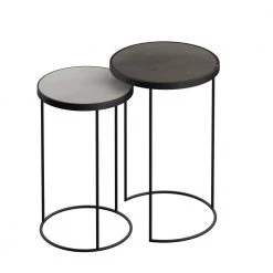 16 in. Light Stone Nesting Side Tables (Set of 2) by Twin Star Home -Twin Star Home Sales Store light stone twin star home coffee tables bt6768 ps23 fa 1000