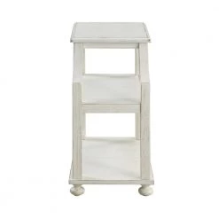 Lilith White Rub Chairside Accent Table by COAST TO COAST 9 Lilith White Rub Chairside Accent Table by COAST TO COAST -Twin Star Home Sales Store lilith white rub coast to coast end side tables 22510 c3 1000