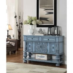 Mabry Mill Burnished Blue 3-Door 2-Drawer Sideboard by COAST TO COAST -Twin Star Home Sales Store mabry mill burnished blue coast to coast sideboards buffet tables 70705 31 1000