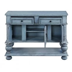 Mabry Mill Burnished Blue 3-Door 2-Drawer Sideboard by COAST TO COAST -Twin Star Home Sales Store mabry mill burnished blue coast to coast sideboards buffet tables 70705 77 1000