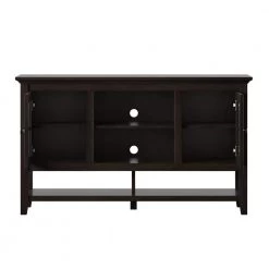 54 in. Midnight Cherry TV Stand with 3 Shelves for TVs up to 60 in. by Twin Star Home -Twin Star Home Sales Store midnight cherry twin star home tv stands tc54 6762 pc72 1d 1000