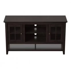54 in. Midnight Cherry TV Stand with 3 Shelves for TVs up to 60 in. by Twin Star Home -Twin Star Home Sales Store midnight cherry twin star home tv stands tc54 6762 pc72 1f 1000