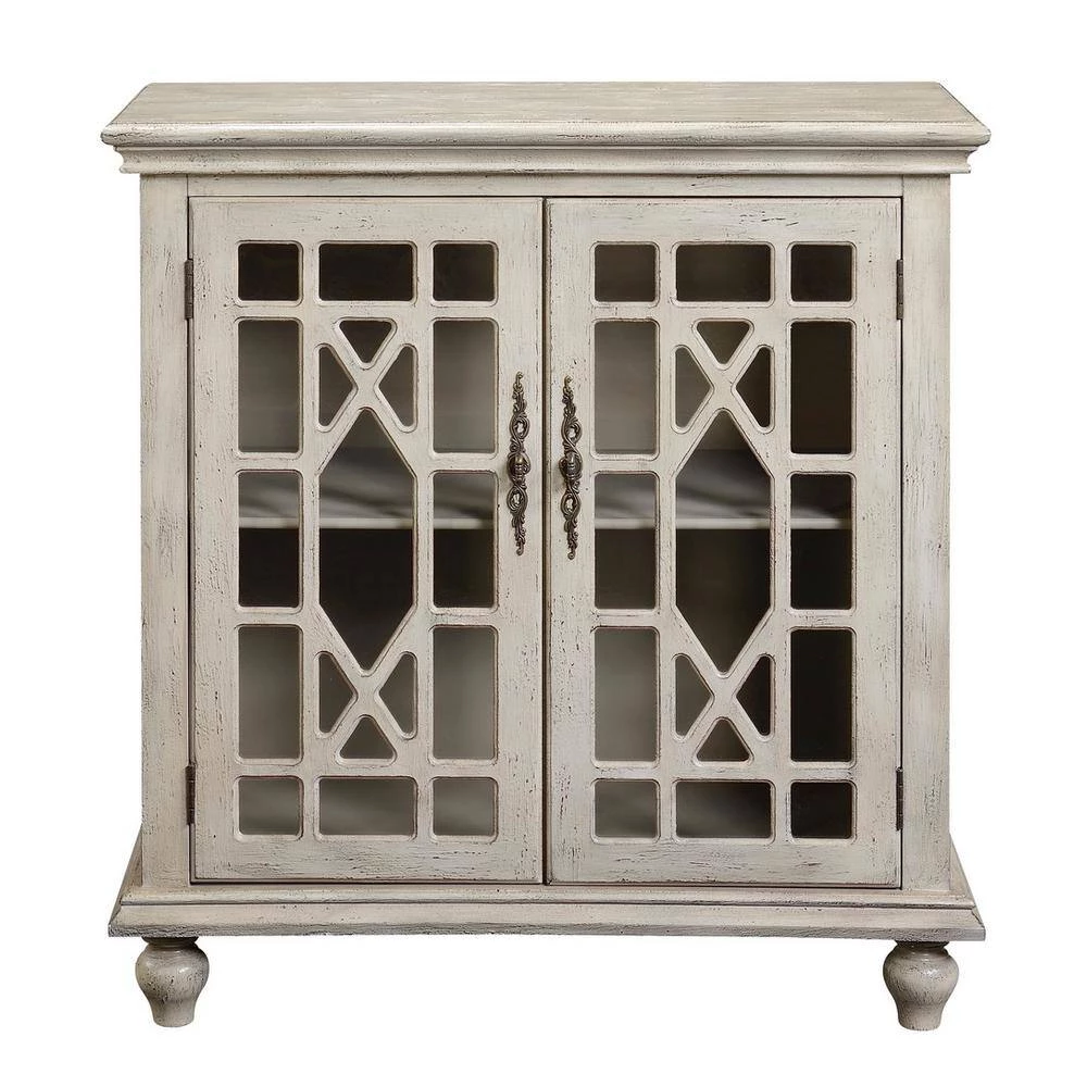 Millstone Texture Ivory 2-Door Cabinet by COAST TO COAST 4 Millstone Texture Ivory 2-Door Cabinet by COAST TO COAST - Image 4