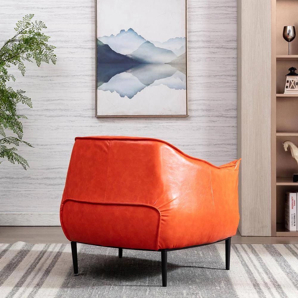 Orange Barrel Chair by KINWELL 6 Orange Barrel Chair by KINWELL - Image 6