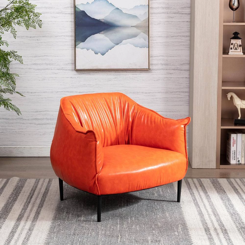 Orange Barrel Chair by KINWELL 5 Orange Barrel Chair by KINWELL - Image 5