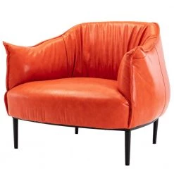 Orange Barrel Chair by KINWELL