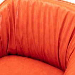 Orange Barrel Chair by KINWELL 12 Orange Barrel Chair by KINWELL -Twin Star Home Sales Store orange kinwell accent chairs mla000707 orange 66 1000