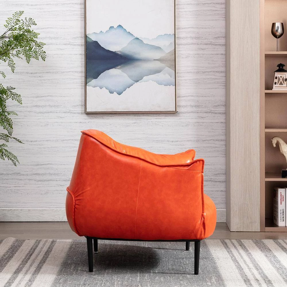 Orange Barrel Chair by KINWELL 2 Orange Barrel Chair by KINWELL - Image 2