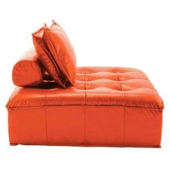 41.7 in. W Armless Faux Leather Modern Straight Modular Cube 1 Seater Sofa in Orange by KINWELL 8 41.7 in. W Armless Faux Leather Modern Straight Modular Cube 1 Seater Sofa in Orange by KINWELL -Twin Star Home Sales Store orange pu leather 1 piece kinwell sofas couches mla000710 orange 66 1000