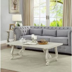 Orchard Park 54 in. White Large Rectangle Wood Coffee Table by COAST TO COAST -Twin Star Home Sales Store orchard white rub coast to coast coffee tables 22521 4f 1000