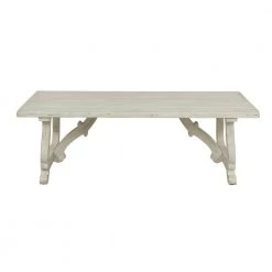 Orchard Park 54 in. White Large Rectangle Wood Coffee Table by COAST TO COAST -Twin Star Home Sales Store orchard white rub coast to coast coffee tables 22521 c3 1000