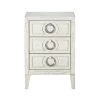 Reeds White 3-Drawer Chairside Chest by COAST TO COAST