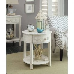 Sanibel White Rub 1-Drawer Accent Table by COAST TO COAST -Twin Star Home Sales Store sanibel white rub coast to coast end side tables 91735 31 1000