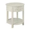 Sanibel White Rub 1-Drawer Accent Table by COAST TO COAST