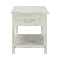 Sanibel White Rub 1-Drawer End Table by COAST TO COAST 9 Sanibel White Rub 1-Drawer End Table by COAST TO COAST -Twin Star Home Sales Store sanibel white rub coast to coast end side tables 91740 c3 1000