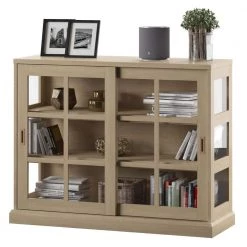 Saratoga Oak Accent Cabinet with Sliding Door by Twin Star Home -Twin Star Home Sales Store saratoga oak twin star home accent cabinets ac58894 po125 fa 1000