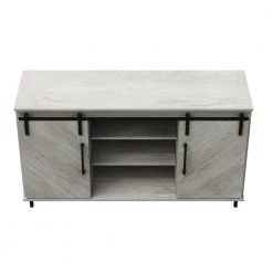 54 in. Sargent Oak TV Stand fits TV's up to 60 in. with Barn Doors by Twin Star Home -Twin Star Home Sales Store sargent oak twin star home tv stands tc5410738 po101 fa 1000