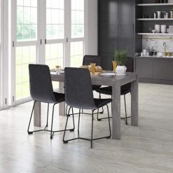 Shadow Black Vegan Faux Leather Side Chairs (Set of 2) by Twin Star Home 18 Shadow Black Vegan Faux Leather Side Chairs (Set of 2) by Twin Star Home -Twin Star Home Sales Store shadow black twin star home dining chairs 2dsc002 d915 44 1000