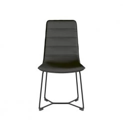 Shadow Black Vegan Faux Leather Side Chairs (Set of 2) by Twin Star Home 20 Shadow Black Vegan Faux Leather Side Chairs (Set of 2) by Twin Star Home -Twin Star Home Sales Store shadow black twin star home dining chairs 2dsc002 d915 76 1000