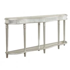 Razzle 71 in. Silver/Clear Standard Other Mirror Console Table by COAST TO COAST