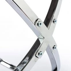 24 in. and 31 in. Silver Round Glass Modern Coffee Table and Side Table Set with 2-Pieces by KINWELL -Twin Star Home Sales Store silver kinwell coffee tables bsc078 681 fa 1000