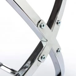 24 in. Silver Round Glass End Table by KINWELL -Twin Star Home Sales Store silver kinwell end side tables bsc078 6 40 1000