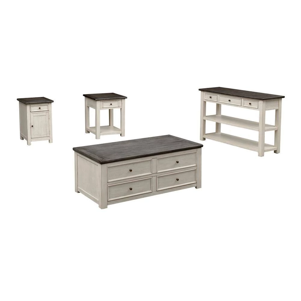St. Claire Cream 1-Drawer End Table by COAST TO COAST 6 St. Claire Cream 1-Drawer End Table by COAST TO COAST - Image 6