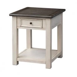 St. Claire Cream 1-Drawer End Table by COAST TO COAST