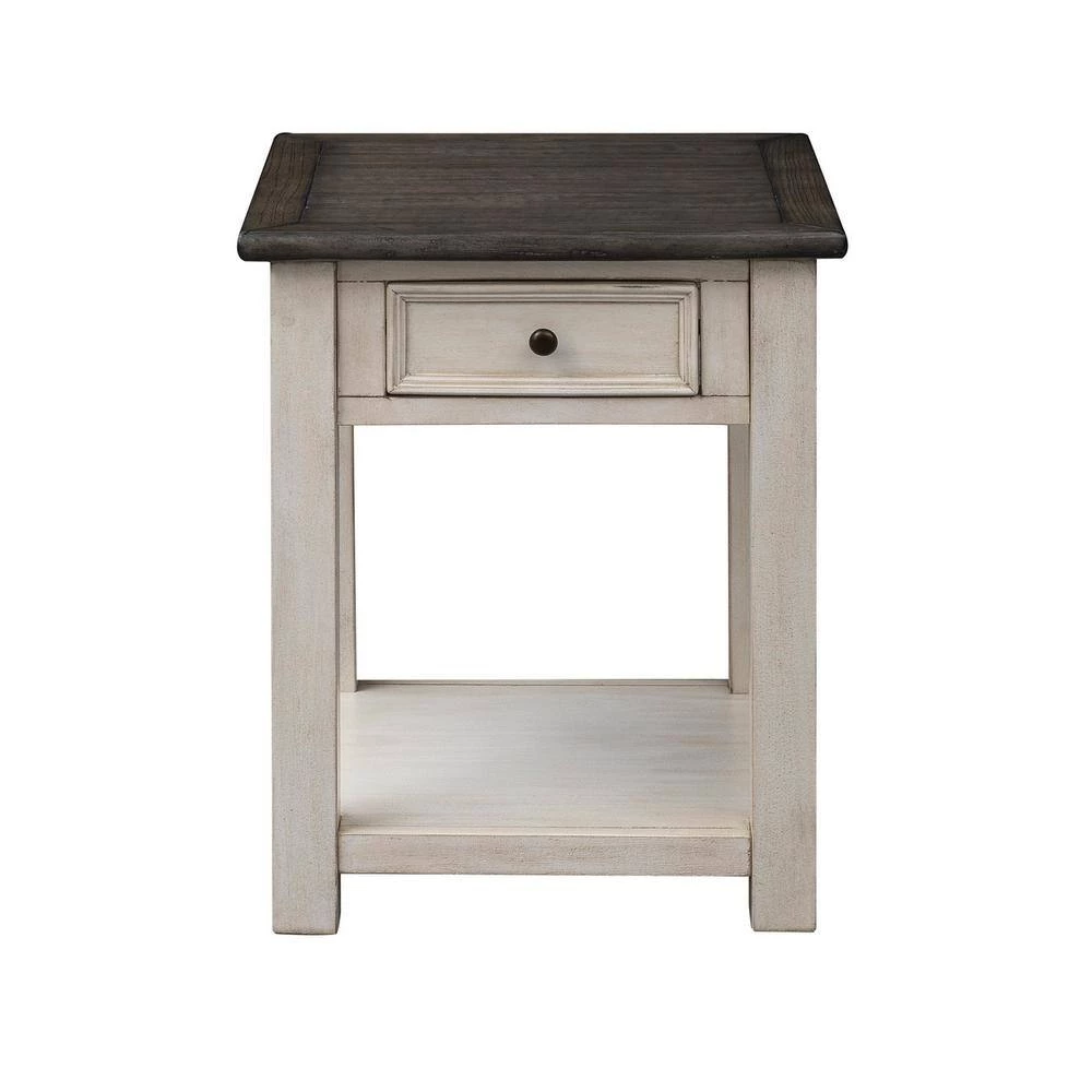 St. Claire Cream 1-Drawer End Table by COAST TO COAST 4 St. Claire Cream 1-Drawer End Table by COAST TO COAST - Image 4