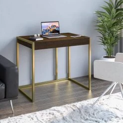 36 in. Rectangle Stanton Birch 1-Drawer Computer Desk with USB Charging Ports by Twin Star Home -Twin Star Home Sales Store stanton birch twin star home computer desks odp3983 36 pm93 31 1000