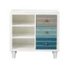 Tide Pool Multi-Color 3-Drawer, 3-Shelf Cabinet by COAST TO COAST