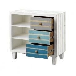 Tide Pool Multi-Color 3-Drawer, 3-Shelf Cabinet by COAST TO COAST -Twin Star Home Sales Store tide pool multi color coast to coast accent cabinets 55606 77 1000