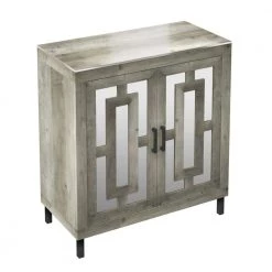 32 in. Valley Pine Bar Cabinet with Mirrored Doors and Stemware Rack by Twin Star Home -Twin Star Home Sales Store valley pine twin star home bar cabinets bc90481 pi23 4f 1000