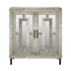 32 in. Valley Pine Bar Cabinet with Mirrored Doors and Stemware Rack by Twin Star Home -Twin Star Home Sales Store valley pine twin star home bar cabinets bc90481 pi23 66 1000