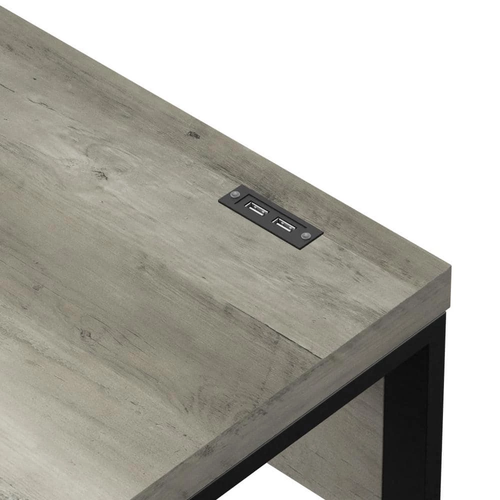 40 in. Corner Valley Pine Wood Writing Desk with two built-in USB Charging Ports by Twin Star Home 8 40 in. Corner Valley Pine Wood Writing Desk with two built-in USB Charging Ports by Twin Star Home - Image 8