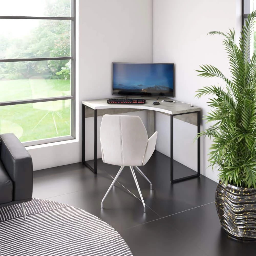 40 in. Corner Valley Pine Wood Writing Desk with two built-in USB Charging Ports by Twin Star Home 11 40 in. Corner Valley Pine Wood Writing Desk with two built-in USB Charging Ports by Twin Star Home - Image 11